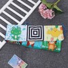 Infant Crib Cloth Book Cute Animal Learning Rattle Distorting Mirror