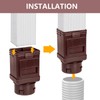 JXLXYY (2 Packs) Downspout Leaf Filter Downspout Cleanout,Leaf Removers, Gutter
