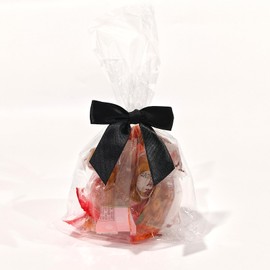 AKLVBL 2.5" Black Satin Ribbon Twist Tie Bows for Gift Wrapping - 30 Counts