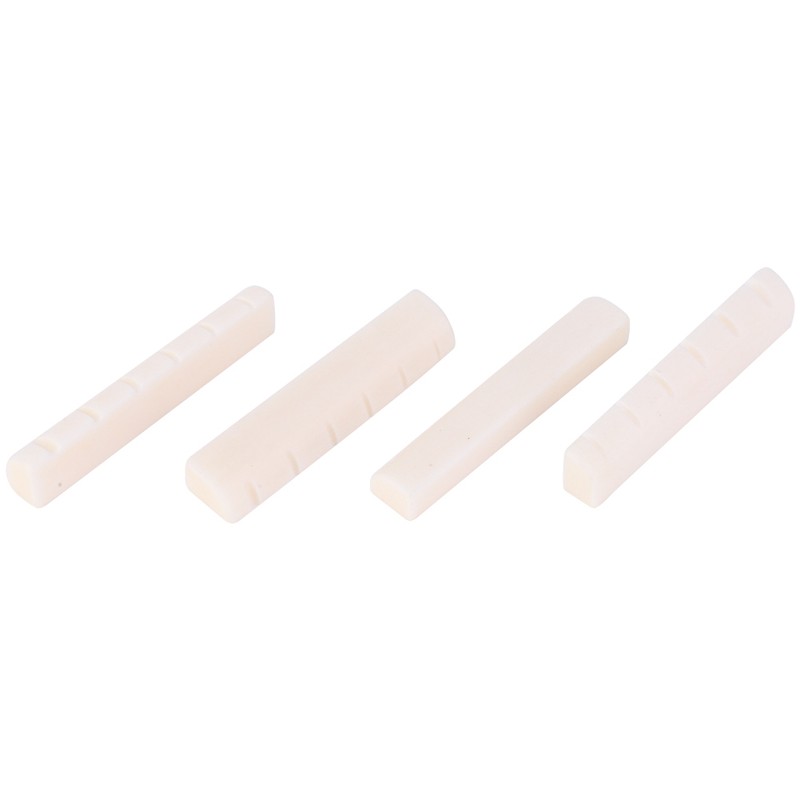 5Pcs Acoustic Wood Guitar Nut Ivory White Cow Bones Musical