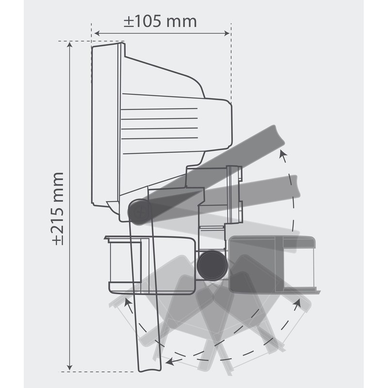 Ranex XQ1010 LED Floodlight with PIR Sensor [6x 1 Watt],