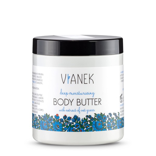 VIANEK Intensively Moisturising Body Butter Vegan Natural Cosmetics for Men