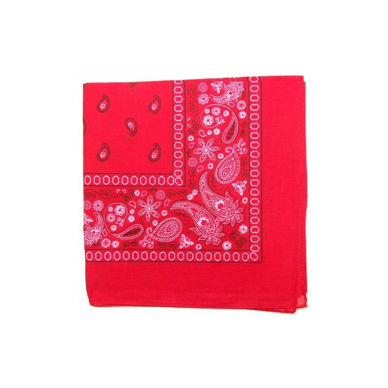 Kaiser Novelty Bandanas Paisley Cotton Bandanas (Red 22 X 22