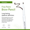 Honeybee Gardens Fine Point Brow Pencil, Mahogany, Long-Lasting Eyebrow Definition,
