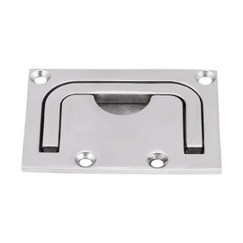 Boat Flush Hatch Locker, Stainless Steel Boat Recessed Hatch Pull Handle Cabinet Lift Pull Handle for Marine Yacht (1PCS)