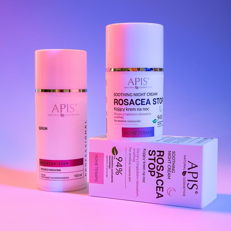 Apis Rosacea Stop Face Serum Reduces Redness Anti-Inflammatory Reduces Skin