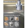 HIGHFIRE 20pcs Carbide Hole Saw Kit with Case, Carbide Tipped
