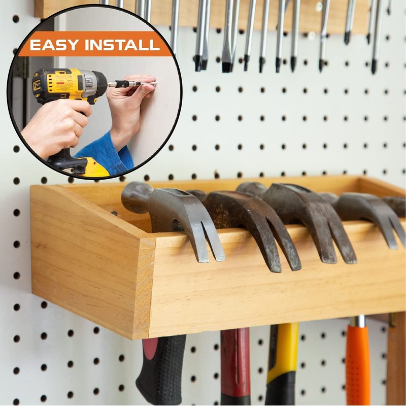 Iron Forge Tools Screwdriver Organizer, Hammer Holder and Pliers Rack