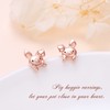 HOOHWE Pig Earrings Jewelry Gifts for Women Girls 925 Sterling