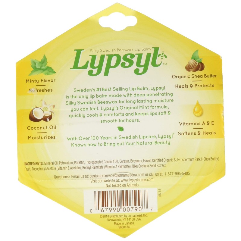 Lypsyl Lypsyl Intense Protection Original Mint, Lip Balm 0.10 oz