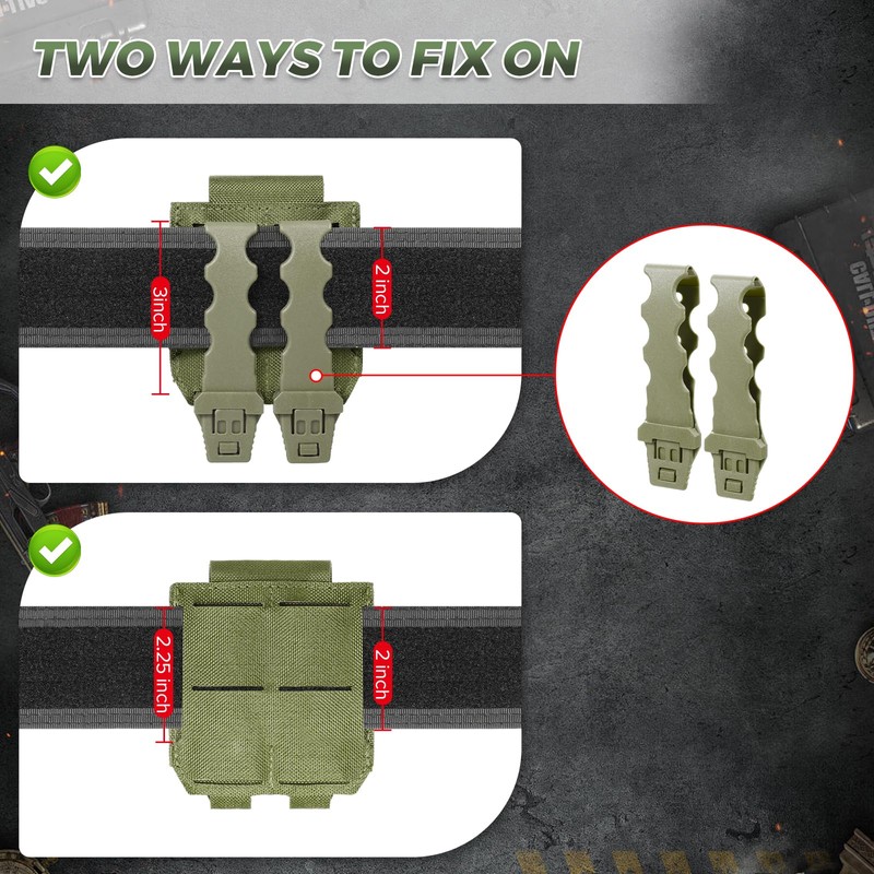 Molle Handcuff Pouch, Handcuff Case for Duty Belt/Tactical Vest, Handcuff