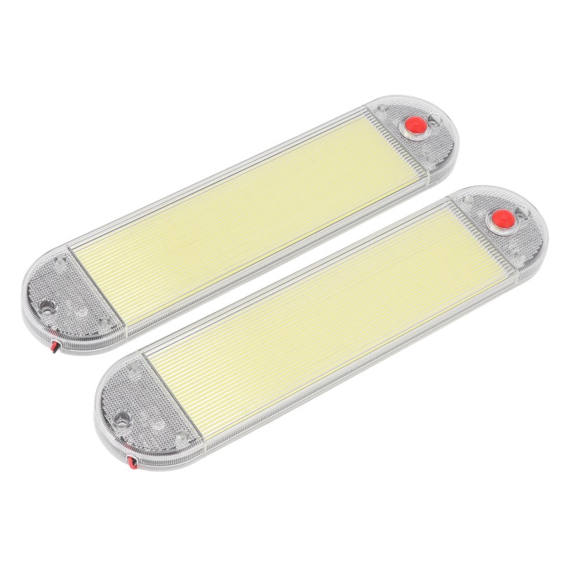 2Pcs Car Interior Roof Reading Light DC 12V‑24V COB with