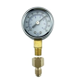 ZFZMZ Replacement Oil Burner Fuel Pressure Test Gauge 0-200 PSI for Measure Beckett, Suntec, Webster & Danfoss Oil Burner Fuel Pump Pressure