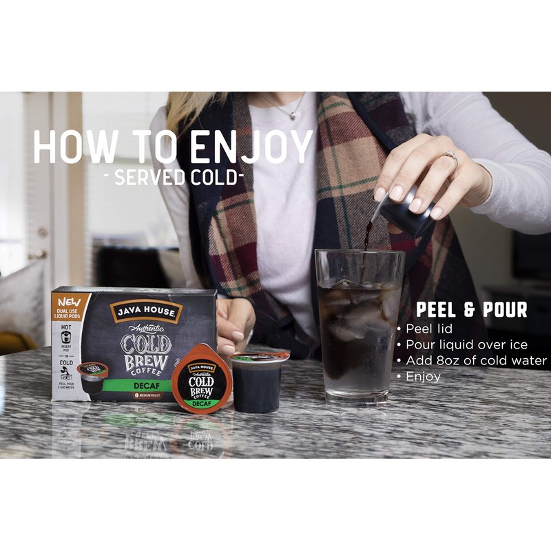 Java House Single-Serve Cold Brew Coffee Pods – Premium 100%