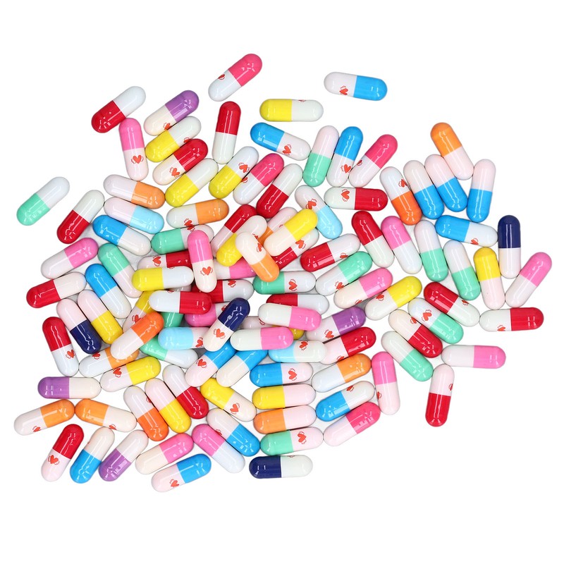 370Pcs Message Capsules Deliver Message Cute Patterns Cute Love Capsules