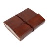 Handmade Bonded Leather Journal Notebook with Unlined Paper, Vintage Leather