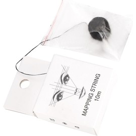 Cadena de mapeo pre entintada, herramienta de línea de hilo de marcador de cejas Microblading para peinado de cejas de 10 m