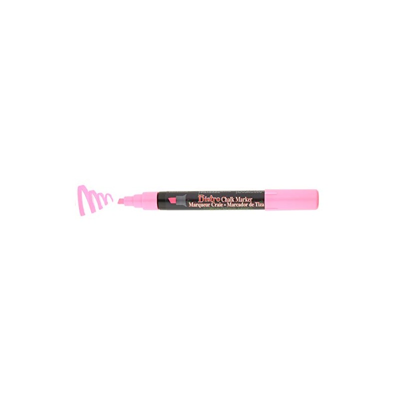 Uchida Chisel Tip Bistro Chalk Marker Art Supplies, Fluorescent Pink