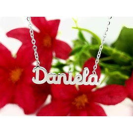 Damen-Halskette mit Namen, Edelstahl, mit Original-Geschenkbox, personalisierter Schmuck für Freunde, Brautpaar Only Faith, standard, Edelstahl, Nicht zutreffend.
