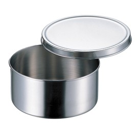 Akagawa 60008 18-8 Round Seasoning Container (No Knobs) 3.1 inches (8 cm)