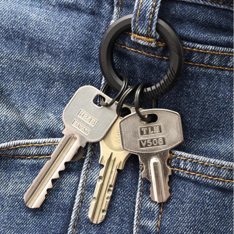 TUNUKE Titanium Carabiner Small Key Chain Keyring Ring Lightweight Mini,