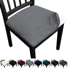 Fafua Dining Chair Seat Covers, Washable Dining Room Chair Seat Covers Set of 6, Removable Kitchen Seat Covers Chair Covers for Dining Chairs