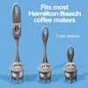 Hamilton Beach Coffeemaker Water Filter Replacement Pods and Handle, Charcoal,