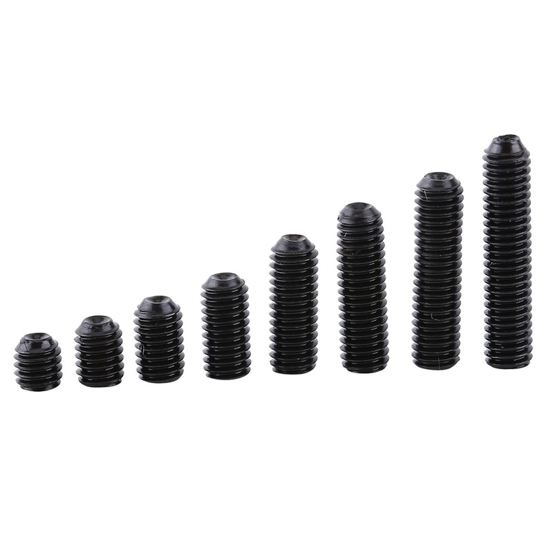 200 Pcs M3 Black Hex Socket Head Screw Steel Hex