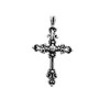 CharmCountry Sterling Silver Fancy Cross with Heart Pendant Item #0707