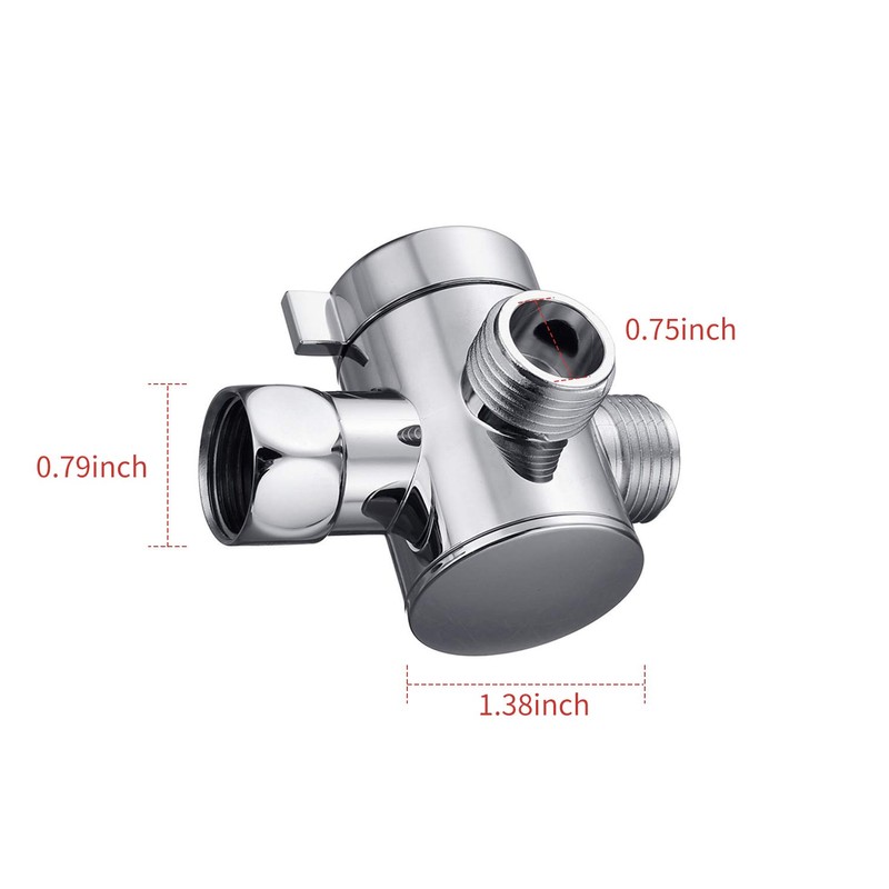 3-Way Shower Diverter Valve, 3-Way Shower Diverter Valve Mount G1/2
