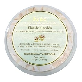 Crema Delicada Concentrada FLOR de ALGODÓN Tratamiento Hidratante 180grs. Keíre (1 pieza)