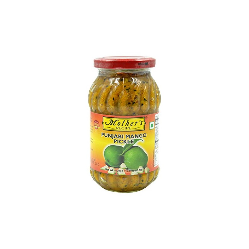 Mother's Recipe Punjabi Mango Pickle 500 Grams, 17.64 Oz