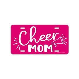 Honey Dew Gifts, Cheer Mom, Decorative License Plate, Front Vanity Plate, Novelty License Plates, Car Plate, Car Decor, Car Tags, Cheer Mom Gifts, 12 inch by 6 inch, HDG-1563