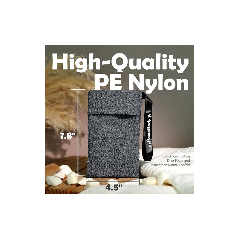 Bolsa de jabón exfoliante para jabón | Esponja exfoliante corporal,
