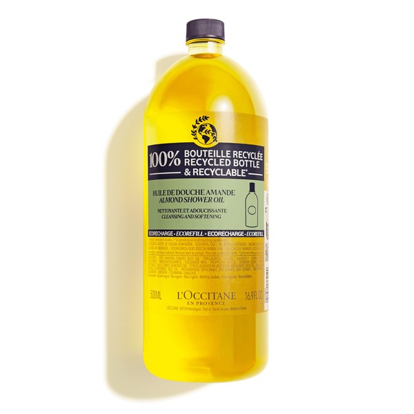 L'Occitane Cleansing & Softening Almond Shower Oil, 16.9 Fl Oz (Pack of 1)