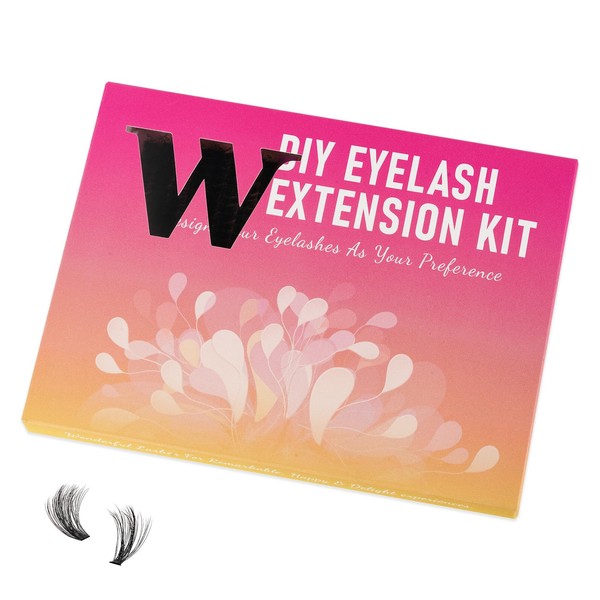 Lash Extension Kit 300Pcs DIY Individual Eyelashes Eyelash Cluster Kit