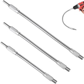 HAOBIN 3 stück Flexible welle bohrmaschine flexibler bithalter 150mm/200mm/300mm 1/4 in Bohrerverlaengerung Flexible Verlängerung des Schraubendrehers,flexible Bohrerhalterung für Wellenbohranlage