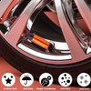 4PCS Bullet Style Tire Valve Stem Caps, Plastic Tip Tire