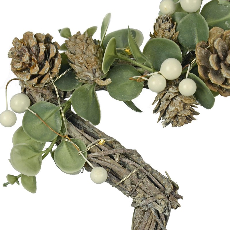 Mr Crimbo 30cm Twig Star With Cones