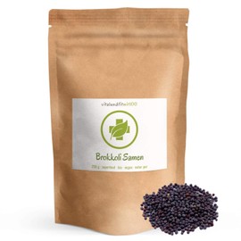 Bio Brokkolisamen 250 g - in bewährter Rohkostqualität - vegan, rein - besonders geeignet für Vegetarier, Veganer, Rohköstler - OHNE Hilfs- u. Zusatzstoffe