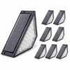 Solar Step Lights for Outdoor Stairs – Warm White LED