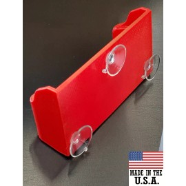 FREE THOUGHT DESIGNS Toll Transponder Holder for New I-Pass and EZ Pass 3 Point Mount (1 Pack)- RED