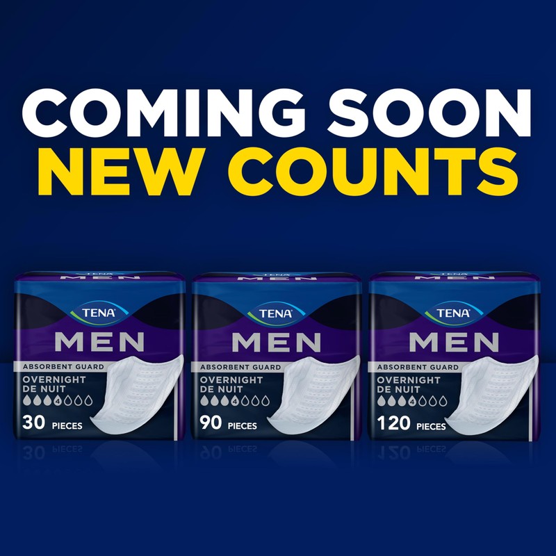 TENA Incontinence Guards, Overnight Absorbency & Advanced Odor Protection, Incontinence