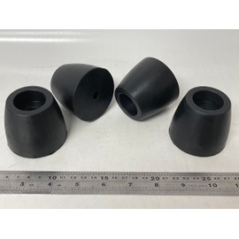 4 pcs, Extra Large Rubber Feet, 2" Tall 2.5" Wide, Heavy Duty Industrial Bumper, Round Vibration