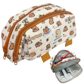 Juvanovo Capybara Pencil Case, Capybara Pencil Case, Capybara Large Capacity Pencil Case, Capybara Pencil Case Aesthetic, Waterpig Pencil Case, Multifunctional Pencil Case for Boys and Girls, c,