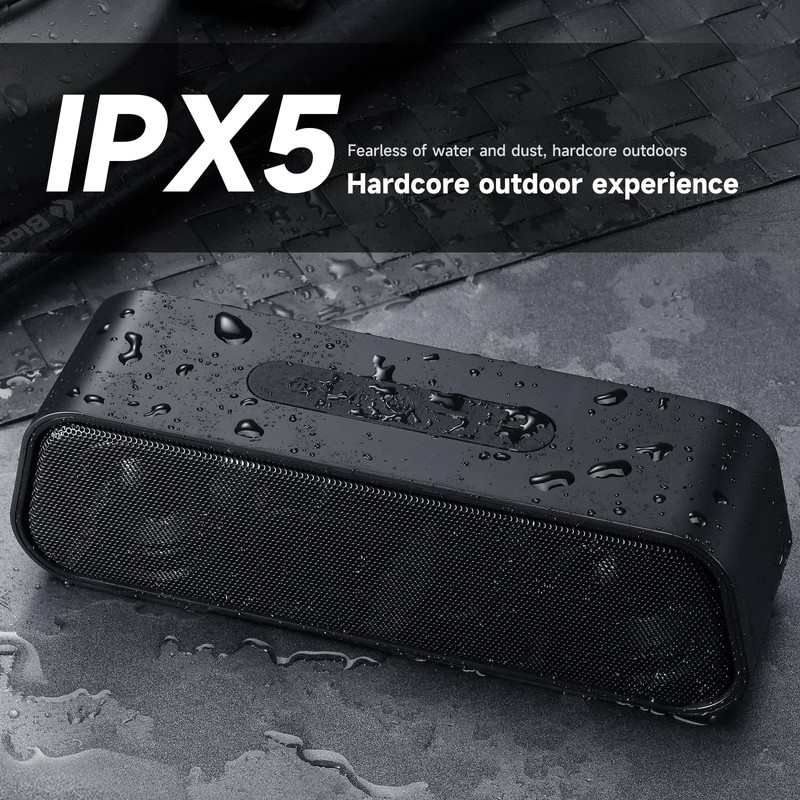 GGSTOPWATER ipx5 5.04 Bluetooth Portable Speaker, Outdoor Sports, Indoor Computer