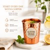 lustre Home Hammered Pure Copper Cups 300ml Set of 2