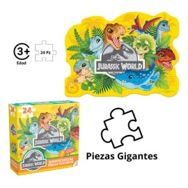 Rompecabezas, Pzas Gigantes, Jurassic World, 24 Pzas Novelty