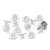 Earring Backs Rubber,100 PCS Soft Clear Earring Backs for Studs,Hypoallergenic