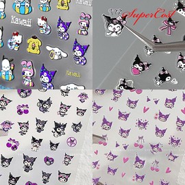 Nail art cute popular cartoon character 5D embossed stickers 4 types, embossed stickers - 80 / 네일아트 귀여운 인기 카툰 케릭터 5D 엠보스티커 4종, 엠보스티커 - 80